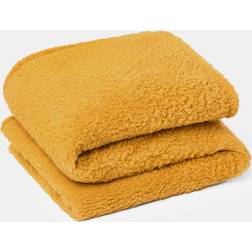 OHS Teddy Fleece Blankets Yellow (240x200cm)