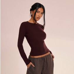 Shein Knitted Crewneck Longsleeve Top