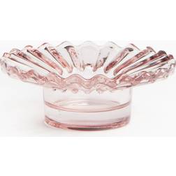 H&M Ljushållare i Glas Rosa Ljusrosa Värmeljuslykta 4cm