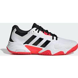 adidas Solematch Control 2 All Court Shoes - Cloud White/Core Black/Silver Metallic