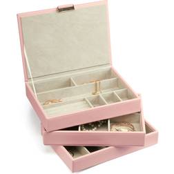Gillian Jones Multilayer Jewelry Box - Cream/Rosa