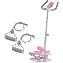 Sunny Health & Fitness Pink Smart Stair Stepper w Handlebars Bands P2410 (22.2 In. L X 15.4 In. W X 45.7 In. H)