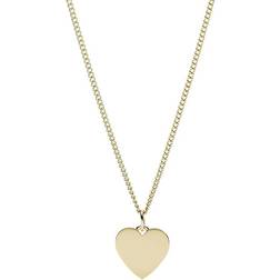 Fossil Drew Heart Necklace - Gold