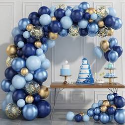 Shein Blue Metallic Balloons Garland Arch Kit
