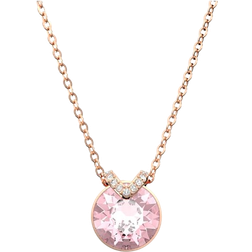 Swarovski Bella V Pendant Necklace - Rose Gold/Pink/Transparent