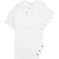 Polo Ralph Lauren Men's Slim Fit Wicking Crew Undershirts 3-pack - White