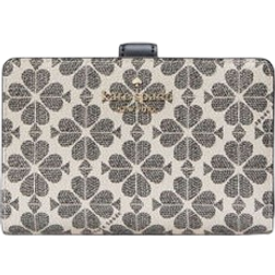 Kate Spade Signature Spade Flower Medium Compact Bifold Wallet - Black Multi