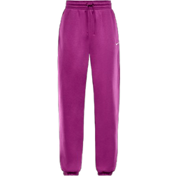 NIKE Sportswear Phoenix Fleece Women's High Waisted Oversized Sweatpants - Hot Fuchsia/Sail