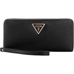 Guess Laurel Large Zip Around Wallet - Black