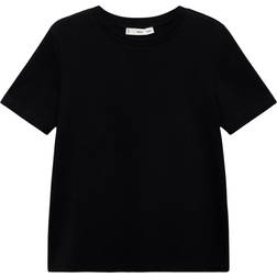 Mango Basic 100% Cotton T-shirt - Black