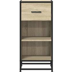 vidaXL Engineered Sonoma Oak Sideboard 35x76cm