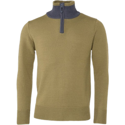 Stormberg Marka Half Zip Wool Sweater - Martini Olive/Ebony