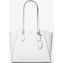 Michael Kors Large Leather Tote Bag - White