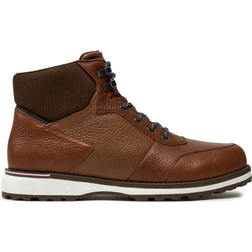 Tommy Hilfiger Lined Leather Boot - Winter Cognac