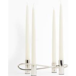H&M Metal Candelabra Silver Candelabrum