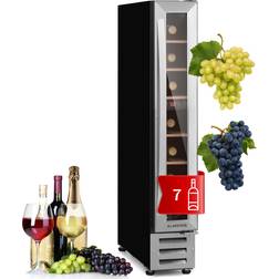 Klarstein Vinovilla 7 Built-in Kühlschrank Glas Edelstahl