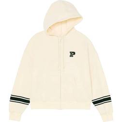 Victoria's Secret Zip Up Fleece Hoodie - White Shell