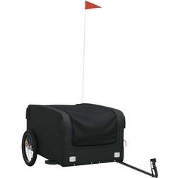 vidaXL Svart Cykelvagn 45 kg Järn