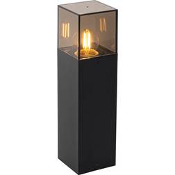 QAZQA Fristående Utomhuslampa Svart 30 cm Pollare