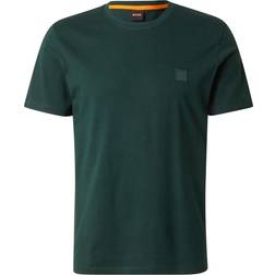 HUGO BOSS Tales Logo Patch T-shirt - Dark Green