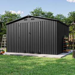 Jolydale Outdoor Metal Storage Shed 10 Ft W X 10 Ft D (Building Area )