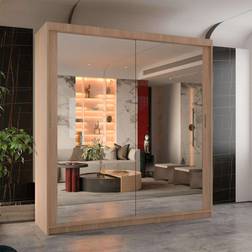 Brayden Studio Isabella Sliding 217 x 150 x 62 in Wardrobe