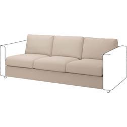 IKEA VIMLE Klädsel Till 3-Sitssektion Hallarp Sofföverdrag Beige