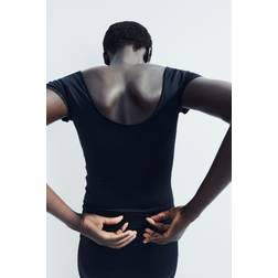 H&M Dybt Udringet Top - Micro