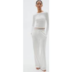 H&M Wide Joggers - White