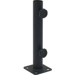vidaXL Parasollfot för Ø32/34/38 mm Stolpe Matt Svart Stål