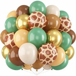 Shein Jungle Animal Print Latex Balloon Set 42pcs