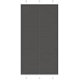 vidaXL Plisserad Persienn Svart 110x200 cm 110x200cm