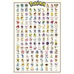 GB Eye Öga Pokémon Kanto 151 61 x 91.5 cm Poster