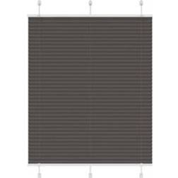vidaXL Plisserad Persienn Svart 105x100 cm