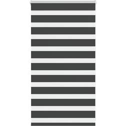 vidaXL Zebra Blind Black 75x100 cm Fabric Width