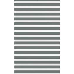 vidaXL Rullgardin Zebra Mörkgrå 150x200 cm Tyg 145,9cm Polyester