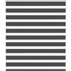 vidaXL Rullgardin Zebra Svart 120x100 cm Tyg 115,9cm Polyester