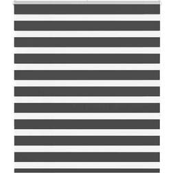 vidaXL Zebra Blind Black Fabric 130 x 150 cm