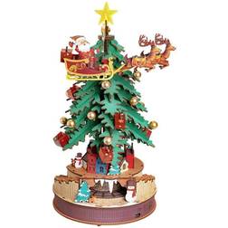 Rolife DIY Wooden 3D Træpuslespil AMS01 Ø30 cm Juletræspynt