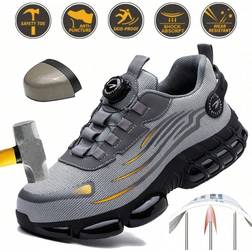 Shein Unisex Rotary Button Safety Shoes