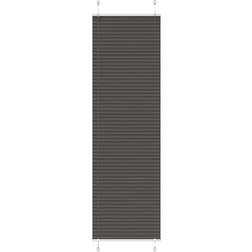 vidaXL Pleated Blind Black 65x200 cm Fabric Width