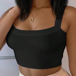 Shein Casual Solid Color Camisole Tight Tank Top