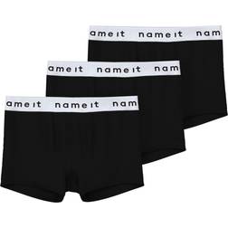 Name It Boxershorts 3er-Pack - Schwarz/Bright White