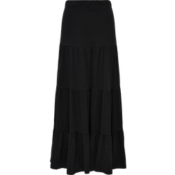 Only Tiered Maxi Skirt - Black