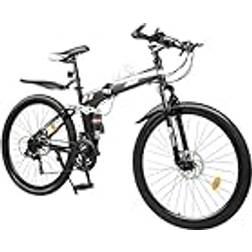 Hanmorfarbi 26 Tum 21 Växlar Mountainbike Svart Silver