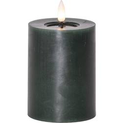 Star Trading Flamme Flow LED Blockljus 12.5 cm Grön LED-ljus