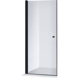 Brasta Viktorija Brusedør 80x200 cm Klart Glas Sort Profil