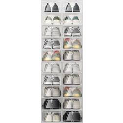 Temu Stackable White/Transparent Schuhregal 23x14cm 20Stk.