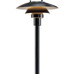 Louis Poulsen PH 3-2½ Bollard H910 Black Med Fotplatta V2 Golvlampa