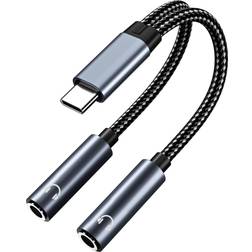 Mmobiel USB-C Dual 3.5mm Splitter 32 Bit